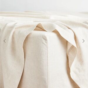 Oatmeal & White Stripe Fitted Sheet